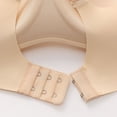 thumbnail image 4 of Breezora Women's Everyday Comfort Bra Wireless Soft Fabric Intimate Wear Seamless Design Breathable Essential Basic Wardrobe Piece Beige, 4 of 5