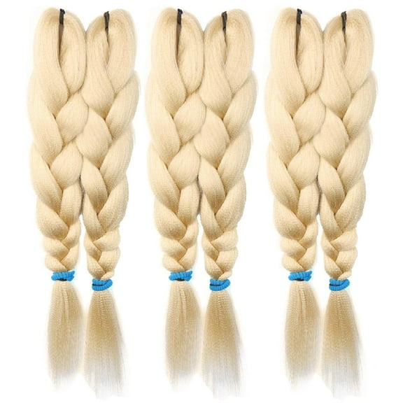Pre-Stretched Braiding Hair Extensions – 48 Inch Long Unfolded – 6 Bundles Total – Xpression 100% Kanekalon Hair Extensions – TZ Braid Hair Extensions – Pre-Cut and Pre-Combed Synthetic Hair (613)
