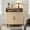Wood, variant on SUNCOZE Fluted Sideboard Cabinet with Storage, Modern Coffee Bar Cabinet with Shelf, Wood Console for Living Room, Wood