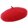 thumbnail image 3 of lionlar Dog Cat Hat Wool Beret Adjustable Elastic Rope Costume Dog Holiday Birthdays Dog Red, 3 of 9
