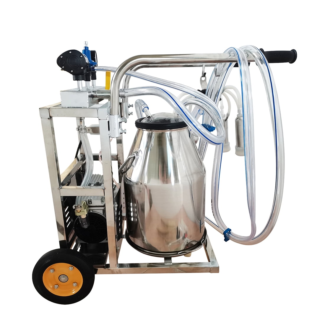 PreAsion 25L Electric Oil-free Vacuum Pump Milking Machine for Cow Goat Sheep Miking