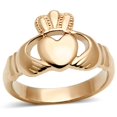 thumbnail image 1 of Alamode TK160R-5 Femmes IP Or Rose Bague en Acier Inoxydable Sans Pierre dans Aucune Pierre - Taille 5, 1 of 1