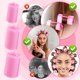 thumbnail image 2 of Crrynuo - Set de rulos para el cabello - Rizos - Rulos de esponja - 24 piezas - Sin calor - Rosa, 2 of 6