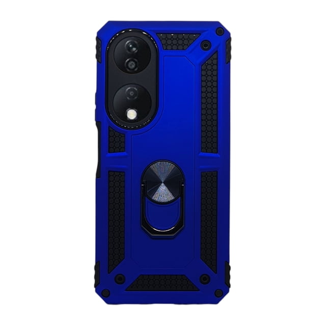 Funda Uso Rudo Cely Vesmir Con Anillo Magnético Para Honor X7b Azul Rey Más 2 Micas De Cristal