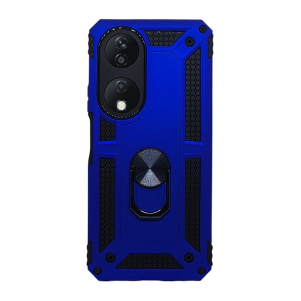 Funda Uso Rudo Cely Vesmir Con Anillo Magnético Para Honor X7b Azul Rey Más 2 Micas De Cristal