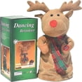 thumbnail image 1 of Adorno navideño de muñeco de ciervo giratorio eléctrico JanHm 30 CM 11 CM 12 CM Camel, 1 of 2