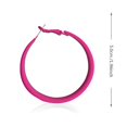 thumbnail image 2 of Classic retro matte metal hoop earrings retro neon big earrings jewelry, 2 of 5
