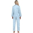 thumbnail image 3 of 2 Piece Sets for Women – Sleepwear Sets with Flattering Fit for Nursing, Postpartum, or At-Home Comfort Use Women's Christmas Printed Button Pocket Long Sleeved Pants Home Sleepwear Set, 3 of 4