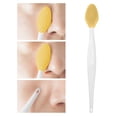 thumbnail image 2 of Hot, New Beauty! Beauos Beauty Tools Reusable Pore Scrubber Double Soft Silicone Pore Brush Nose Exfoliator Scrubbing Cleaning Beauty Tool Smooth Skin Long Handle Nasal Blackhead Remover, 2 of 7