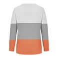thumbnail image 5 of Jsaierl Women's Sweatshirts Loose Fit Color Block Sweatshirts Round Neck Fall Pullover Tops Trendy Long Sleeve Blouses Winter Saving, 5 of 5