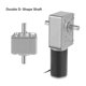 thumbnail image 2 of Motor de engranaje de doble eje de alta velocidad y alto par Uxcell DC 12V 20RPM, 2 of 7