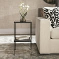 thumbnail image 3 of Uttermost Sherwood Square Contemporary Iron and Marble Accent Table in Black, 3 of 4