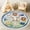Color 4, variant on Washable Non Slip 3ft Round Rug, Watercolor Baseball Field Gloves Bats Balls Helmet Circle Area Rugs with Tassels Carpet for Nursery Bedroom Playroom Tent rug Tent Castle