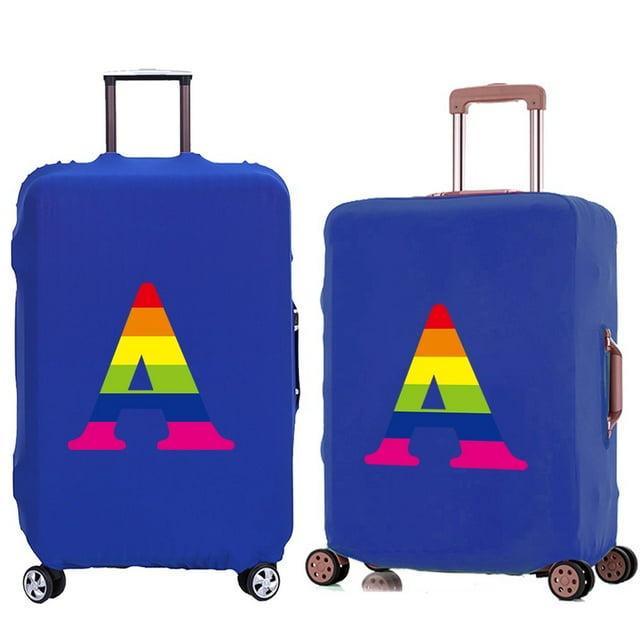 Suitcase Protective Cover Trolley Travel Suitcase Elastic Dustroof Cover Apply To 18-28 Inch Luggage Rainbow Series Pattern 8rainbow A M
