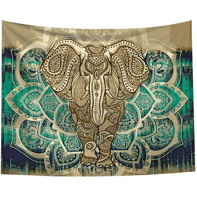 Tapizdeelefantebohemio–MandalaBohoVintageAcuarelaYogaTapizparacolgarenlaparedArteindio Zhivalor WRST-65