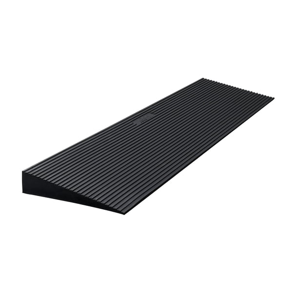 1.2 Inch Rise Cuttable Threshold Ramp for Robot Vacuum 35.4 Inch Wide Natural Rubber Non Slip Wheelchair Ramp with Double Sided Tape for Doorway Driveway Bathroom Tile