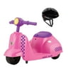 Razor Jr. Mini Mod Electric Scooter Rid-On Moped Pink with Child Sport Helmet