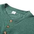 thumbnail image 5 of hlysgo Mens Long Sleeve Henley Shirts Casual Solid Color Basic Tees Classic Pullover Tops with Pockets Men'e Fall Winter Going Out Clothes Green XXL, 5 of 6