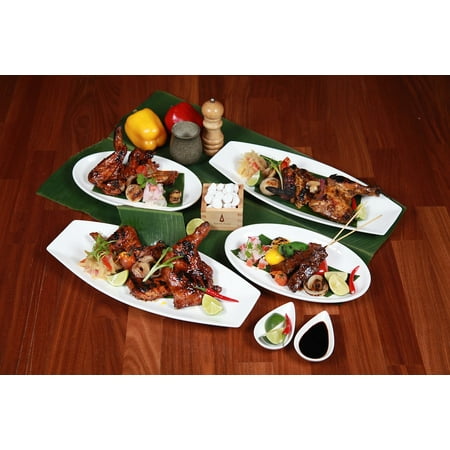 Canvas Print Pork Filipino Barbecue Poultry Ribs Restaurant Stretched Canvas 32 x