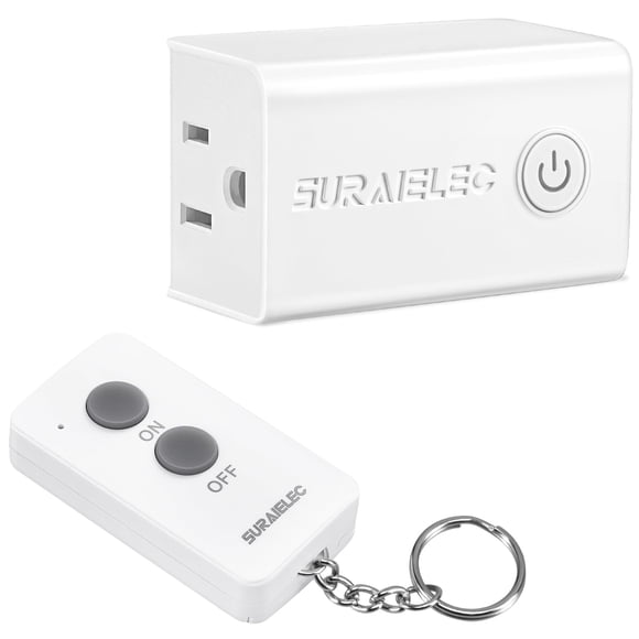 Suraielec Control Remoto para Enchufe inalámbrico de 30 m 15A/1875W