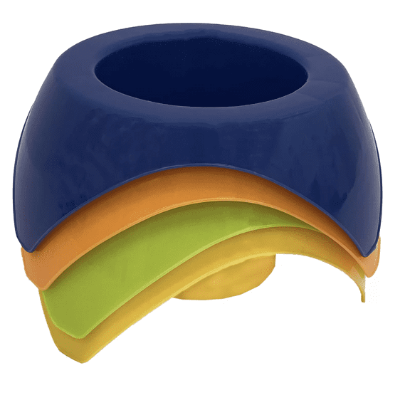 Beverage Holder For Sand/Pool, 4 Pack Green/Orange/Yellow/Blue