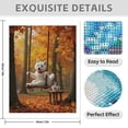 thumbnail image 3 of Diamond Art Kit for Adults, Dog On Swing Autumn Forest Scene Diamond Painting for Adults Beginners, DIY Diamond Art Painting Kits, 5D Diamond Painting Crafts for Home Decor 12x16 Frameless, 3 of 7