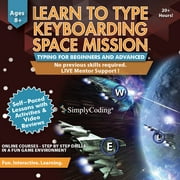 Typing for Kids Ages 9-12 Keyboarding Space Mission: Learn to Type Software Program - Beginners to Advanced Computer Typing Games and Lessons Compatible with PC/Mac/Chromebook