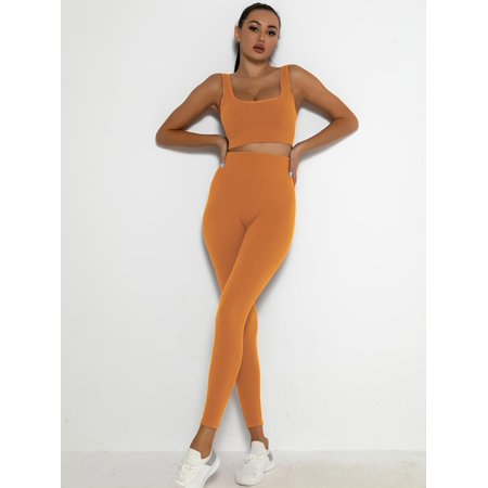 

Seamless Sports Bra & High Waist Sports Yoga Pants High Stretch Fitness Workout Yoga Sports Set