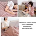 thumbnail image 5 of Usb Rechargeable Electric Heating Pad Heated Throw Blanket Shawl Full Body Flannel Fast-heating For Outdoors Stadium, 5 of 5