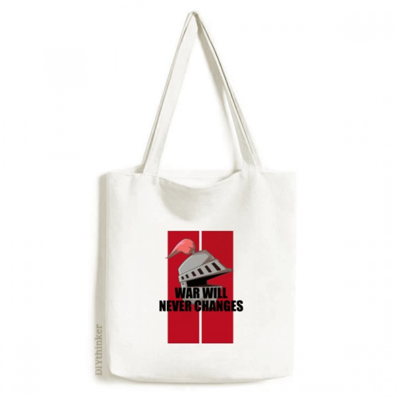 War Will Never Changes Art Deco Fashion Tote Canvas Bag Shopping Satchel Casual Handbag