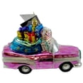 thumbnail image 2 of Christopher Radko RIDING IN STYLE Blown Glass Ornament Car Convertible Santa, 2 of 2