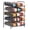 Black, variant on OLOV Stackable 5 Tiers Kitchen Food Storage Kitchen Pantry Organizers with Adjustable Dividers, Silver