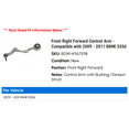 thumbnail image 2 of Front Right Forward Control Arm - Compatible with 2009 - 2011 BMW 335d 2010, 2 of 2