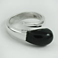thumbnail image 3 of Natural Black Onyx Ring, Real 925 Sterling Silver, Adjustable Ring, Bohemian Ring, Engagement Ring For Women, Meditation Ring, Western Ring, Fashionable Ring, Funky Ring (Black Onyx, 7), 3 of 5