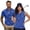 Blue Monstera Leaf, variant on Funny Couple Golf Shirts Rainbow Tie Dye Women Sport Cloth Moisture Wicking Suitable for Tennis Enthusiasts Machine Washable Soft and Comfortable