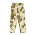 thumbnail image 5 of Sigee Monkeys and Pinealpples Print Women's Soft Pajama Pants - Breathable and Comfortable Lounge Sleep Bottoms with Elastic Waistband and Pockets-Small, 5 of 9
