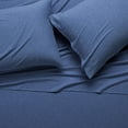 thumbnail image 2 of ZMLEVE Cotton Jersey Bed Sheet Set - Queen, Chambray Blue, 2 of 4