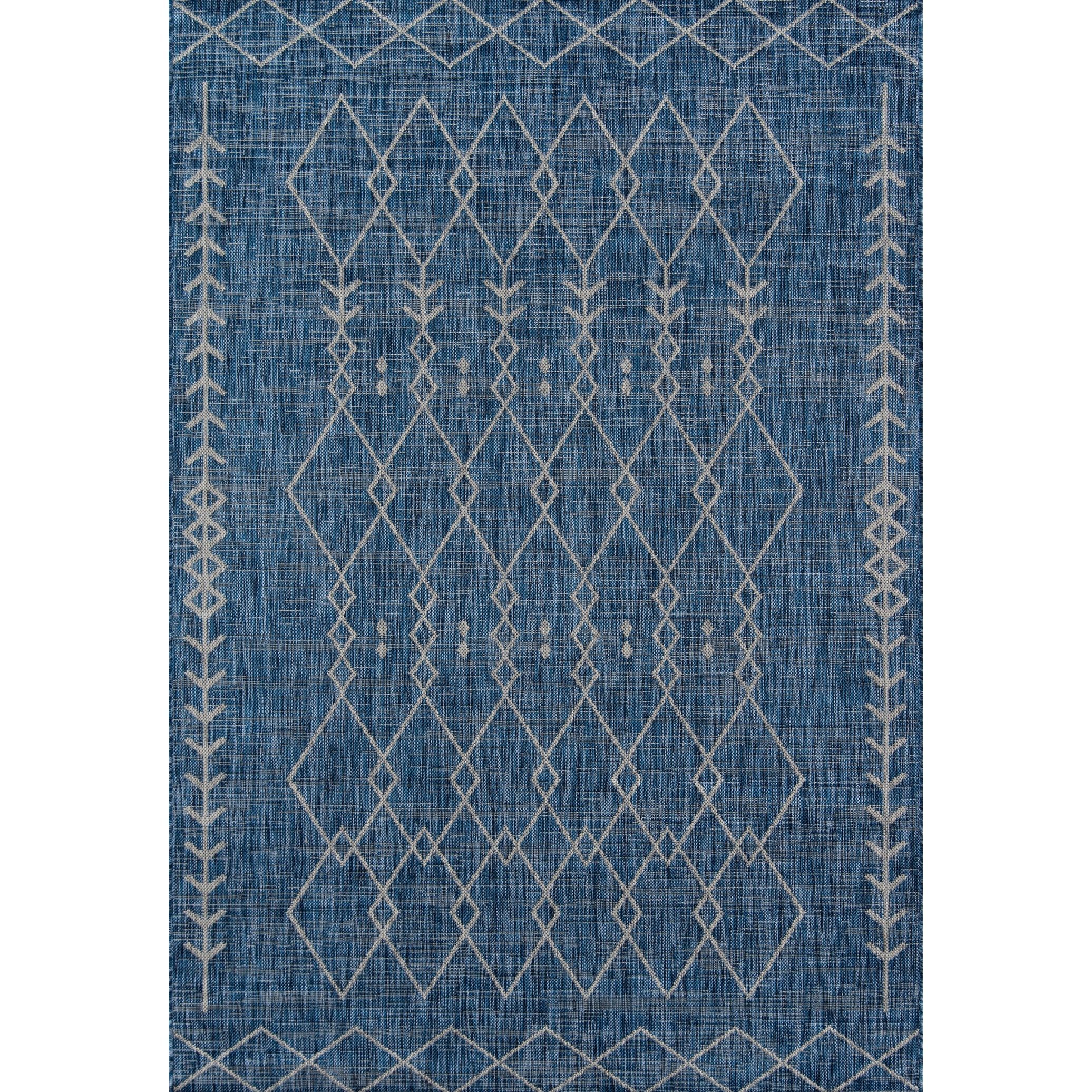 Machine Made Blue Blue Indoor/Outdoor Rugs - image 5 of 5
