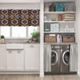 thumbnail image 5 of LALILO Kitchen Curtain Valance With Ethnic Aztec Ornament Boho Rod Pocket Window Curtain 52"x 18" Set of 2, 5 of 5