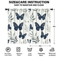 thumbnail image 2 of Blackout Kids Curtains,Butterfly and Leaves Pattern Childrens Insulated Curtains Set Of 2,Bedroom Essentials,Toddler Room Decor 52x84in(132x213cm), 2 of 4