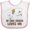 White and Pink, variant on Inktastic My Great Grandpa Loves Me Boys Grandson Boys Baby Bib