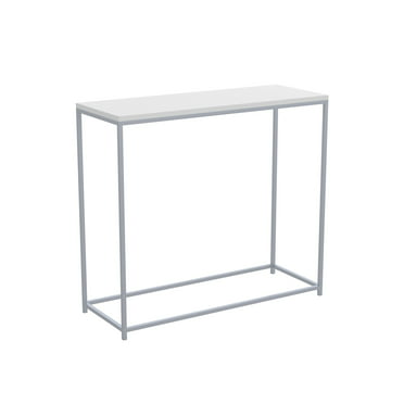 Nopurs Narrow Console Table Entryway, Mill Mini Leather Console Table