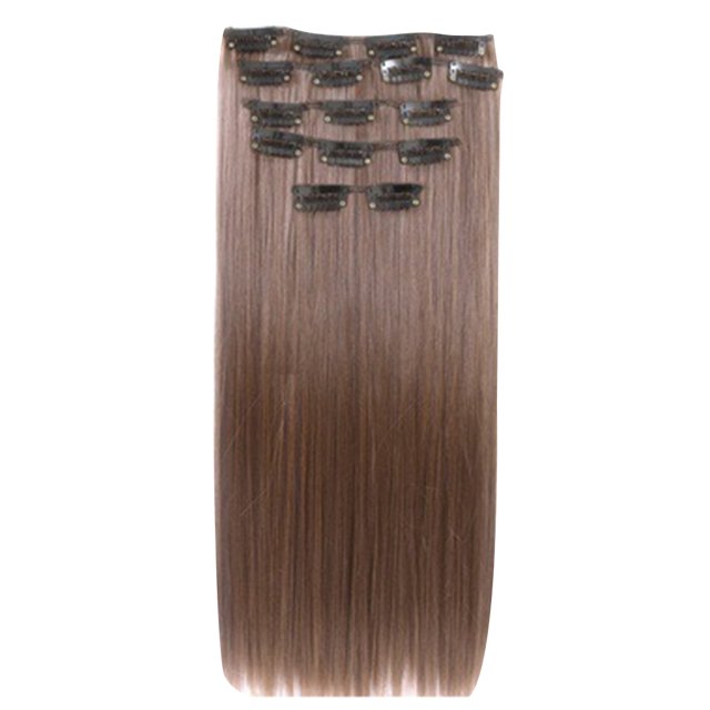 QualitChoice Curly Wavy Hair Extension Synthetic 60 Cm High Temperature Silky Long Wig 3