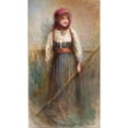 thumbnail image 2 of Egron Lundgren 15x24 Black Ornate Framed Double Matted Museum Art Print Titled: Untitled (Norwegian Girl) (1861), 2 of 5