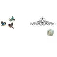 thumbnail image 1 of Colgante de pared de madera con diseño de pájaros voladores, decoración de pared con pergamino, letrero de metal rústico, ideal para sala de estar, do, 1 of 8