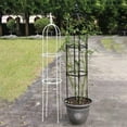thumbnail image 3 of Tower Obelisk Garden Trellis U-Shaped Plant Stand Flower Climbing Frame Rust-resistant Stainless Steel Flower Support, 3 of 19