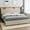 KING-Beige, variant on BouPower Upholstered Bed Frame with Headboard and Storage Drawer, Modern Upholstered Platform Frames with USB & Power Socket, Wooden Slats Mattress Foundation, No Box Spring Needed