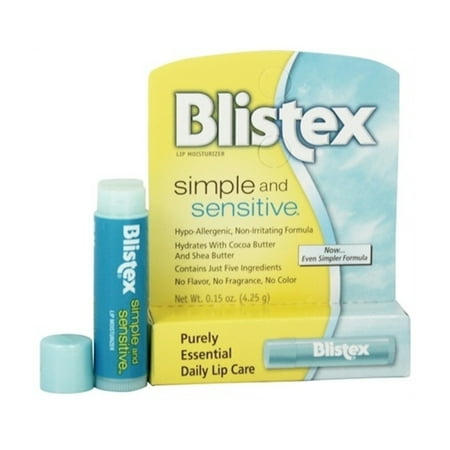 Blistex Simple and Sensitive Lip Moisturizer 0.15 oz