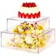 thumbnail image 5 of Tablero de AcríLico para ExhibicióN de Pasteles, Bandeja Cuadrada para Pasteles, Base de Tablero Rellenable para Pasteles DIY para Exhibir Bodas, Fiestas, CumpleañOs, 15X15X10Cm, 5 of 5