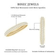 thumbnail image 6 of Rosec Jewels Micro Pave Set 1.75 CT Moissanite Eternity Ring, Moissanite Full Eternity Ring Gold, Moissanite Gold Ring for Women, 10K Yellow Gold, US 7.00, 6 of 7